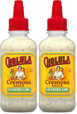 Cholula Cilantro Lime Creamy Sauce – 30-Second Drizzle for Busy Cooks Making Tostadas, Enchiladas & Sandwich Spreads, 8 oz