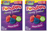 Funables Fruity Snacks Mixed Berry, 70 Calorie Fat-Free Gluten-Free Snack for Mindful Family Pantry, 22-Count Box