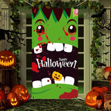 Joydia Fall Porch Banner – Oversized Pumpkin Halloween Sign for Open Air Entryway & Outdoor Themed Event Decor