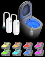 LumiGuard Motion Sensor Toilet Light – Mood Lighting for Half Bath, Waterproof LED Accent