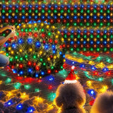 HYH Christmas Net Lights – No Flame No Smoke Holiday Lights, IP67 Waterproof LED Net for Safer Christmas Decorating Year After Year