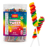 Decorative Rainbow Lollipop Jar with Reusable Storage – Eye-Catching Candy Buffet Accent for Festive Occasions