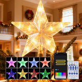 Lumicharm App-Controlled Star Tree Topper – Aesthetic Holiday Centerpiece for Modern Home Interiors