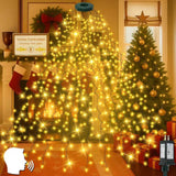 Cascadia Lights Christmas Lights for Study Room and Reading Nook Holiday Atmosphere, Low-Distraction Voice-Activated Dimmable Tree Lights