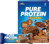 Pure Protein Cocoa PEBBLES Protein Bars – Portable Protein Boost for Travel and Workday Fueling
