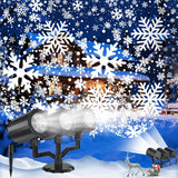 WinterGlow Home Decor Snow Projection Light, 4 Dynamic Patterns and 360° Rotation for Bedroom Ceiling and Living Room Holiday Atmosphere