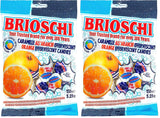 Brioschi Fizzy Orange Italian Candy – Kid-Friendly Novelty Candy for Trick-or-Treat Bowls and Halloween Goodie Bags