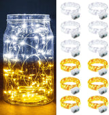 Aurora Glow Firefly String Lights Battery Powered LED for Sleep Friendly Ambient Lighting and Allergy Conscious Homes