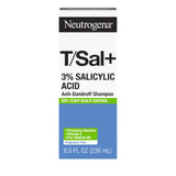 Neutrogena T/Sal+ Anti-Dandruff Shampoo – Self-Care Wash for Seborrheic Dermatitis and Psoriasis Relief, 8 fl oz