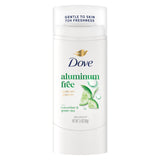 Dove Deodorant Stick Cucumber & Green Tea – Dermatologically Considered Aluminum Free Odor Protection for Allergy Prone Skin 2.4 oz