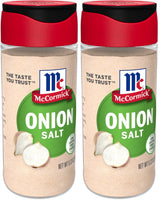 McCormick Onion Salt, 5.12 oz – BBQ and Cookout Salt and Onion Blend for Hamburgers, 2-Pack