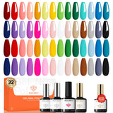Modelones Gel Nail Polish Set – Health-Conscious Nail Care, Free of Harsh Chemicals Like Xylene and Phthalates