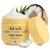 Kitsch Deep Conditioning Hair Mask – Calming Coconut Scented Hair Treatment for Dry, Frizzy Hair, At-Home Spa Wind-Down Ritual