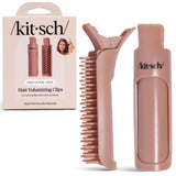 Kitsch Recycled Volumizing Clips – Self-Care Hair Tools for Fine Hair, Gentle No-Crease Lift While You Practice Your Morning Ritual