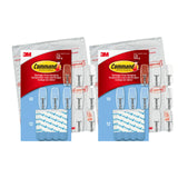 Command Medium Clear Wire Toggle Hooks for Cubicle Organization, Damage-Free Clear Hooks for Office Accessories