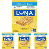 LUNA Bar LemonZest Non-GMO Protein Bar – Commute Companion for Busy Professionals on the Move