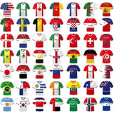 Jersey-Shaped Country Bunting – Sports-Themed Nursery Accent Wall and Play Area Decor, 49 Nations