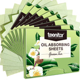 Teenitor Green Tea Blotting Paper – Understated Linen Face Blotter for Clutter-Free Vanities, 800 Sheets