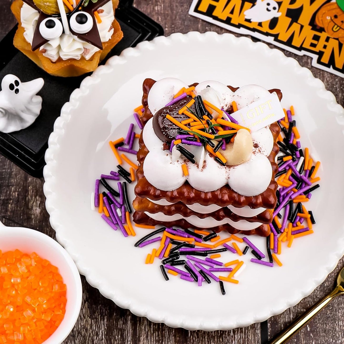 Themed Halloween Hostess Gift for Party Hosts, Eyeball and Pumpkin Sprinkle Bundle