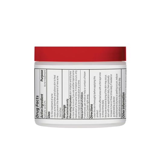 three product variants: blemish clearing, pore refining, and exfoliating 2% aha — all in 60-count jars