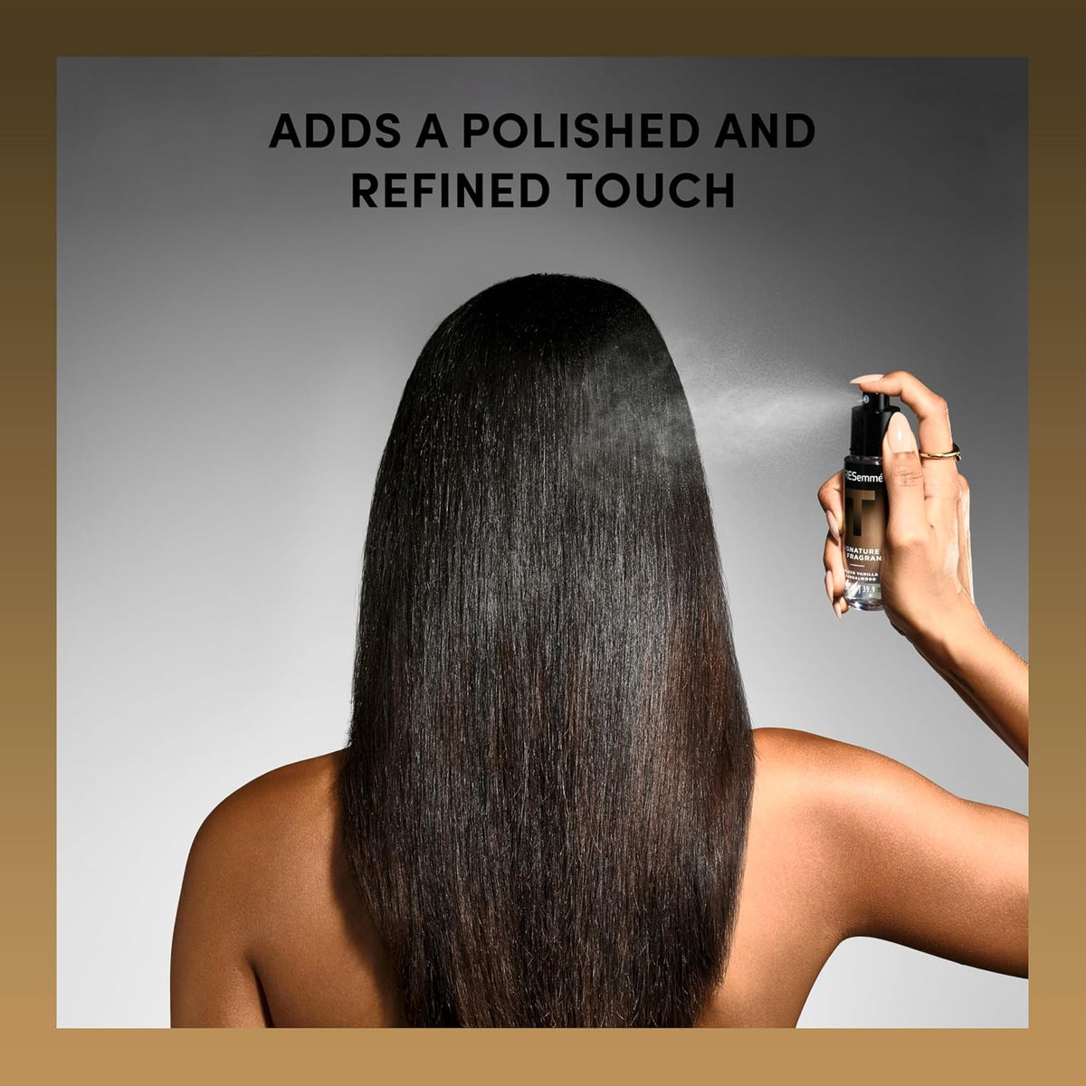 TRESemmé A-List Collection Hair Fragrance – Stress Relief Scent Ritual, Golden Vanilla + Sandalwood Finishing Mist