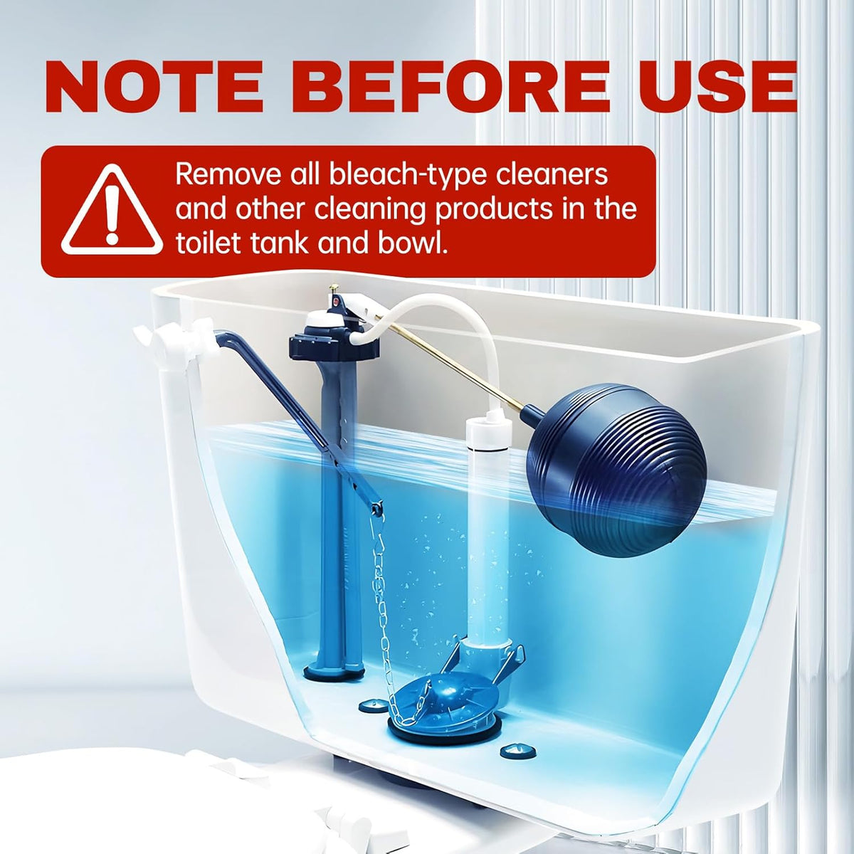 Vacplus Toilet Tank Cleaner - 6 Pack Descaler Tablets for an Inviting Main Floor Washroom Every Visit