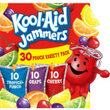 Kool-Aid Jammers 30-Count Box – Spill-Proof Kids Drink Pouches for Nursery Snacks & After-School