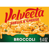 Velveeta Shells and Cheese Broccoli Pasta, 9.4 oz – Better-for-You Comfort Meal Base, Add Your Own Protein and Veggies for a Customized Bowl
