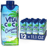Vita Coco Organic Coconut Water – Shelf-Stable 12-Pack for Clutter-Free Fridge Stocking