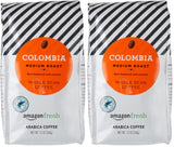 Amazon Fresh Organic Colombia Whole Bean Coffee Light Roast – Uncluttered Countertop Choice, 32 oz in One Clean Bag