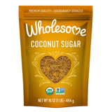 Wholesome Sweeteners Fair Trade Organic Coconut Sugar 16 oz – Kitchen Counter Essential for Smoothies, Coffee, and Baking