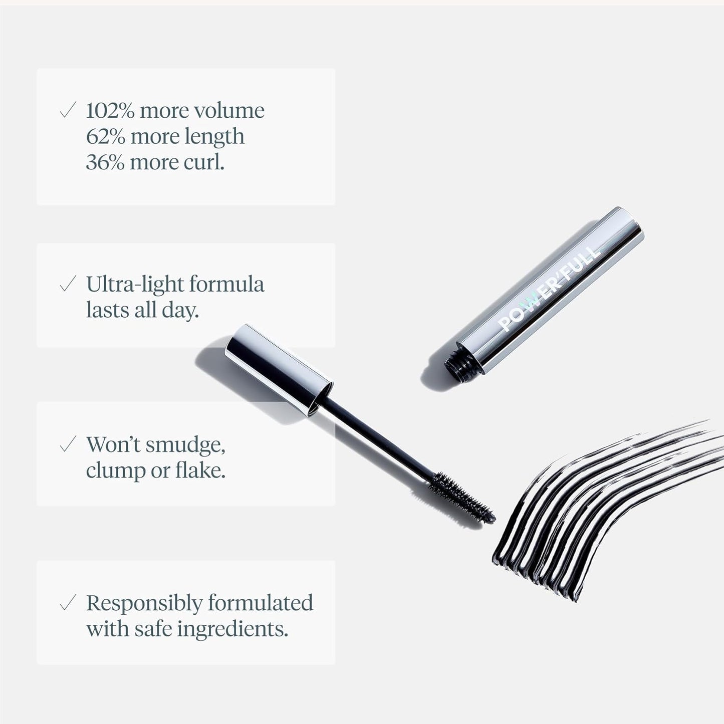 Wonderskin Mascara - Couture Lash Enhancing Mascara for the Boutique Bathroom Counter, Waterproof Black Finish
