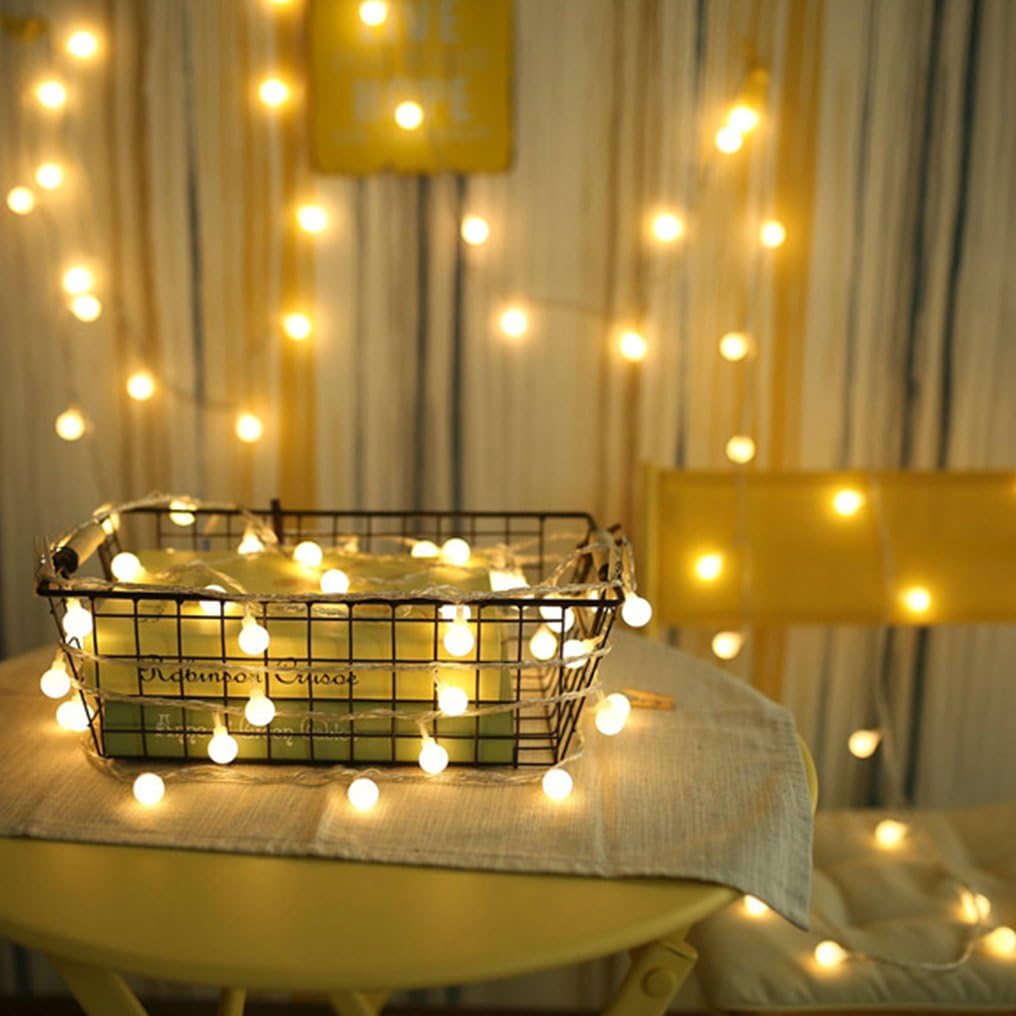 ZIMINGU LED Fairy String Lights – Pet Friendly Cool Touch Globe Lights for Christmas Tree and Crate Free Holiday Decor, USB Powered