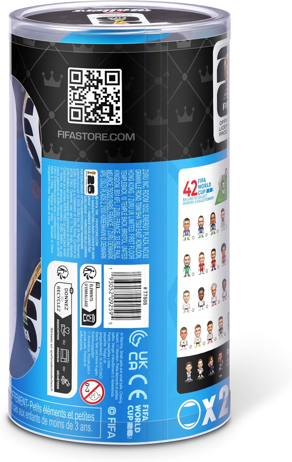 ZURU FIFA World Cup 2026 Ballers Mini Figurine Surprise 2 Pack – Thoughtful Gift for World Cup Fans, Kids, and Hobbyist Collectors