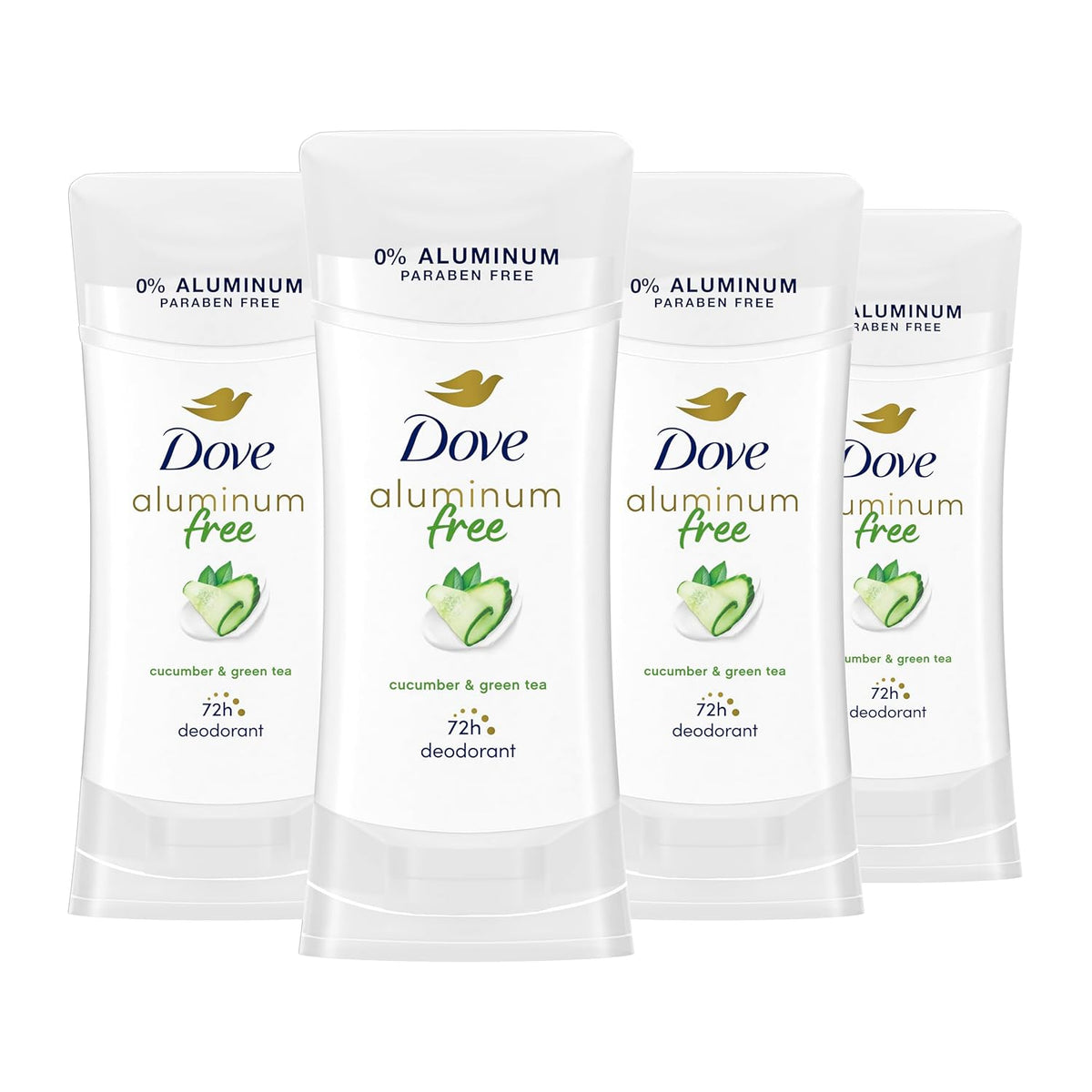 0% aluminum (aluminum-free) deodorant formula