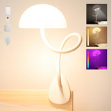 Shroommate Bedside Reading Light for Kids - Clip On Headboard Lamp with Soft Warm Glow and RGB Night Light Mode