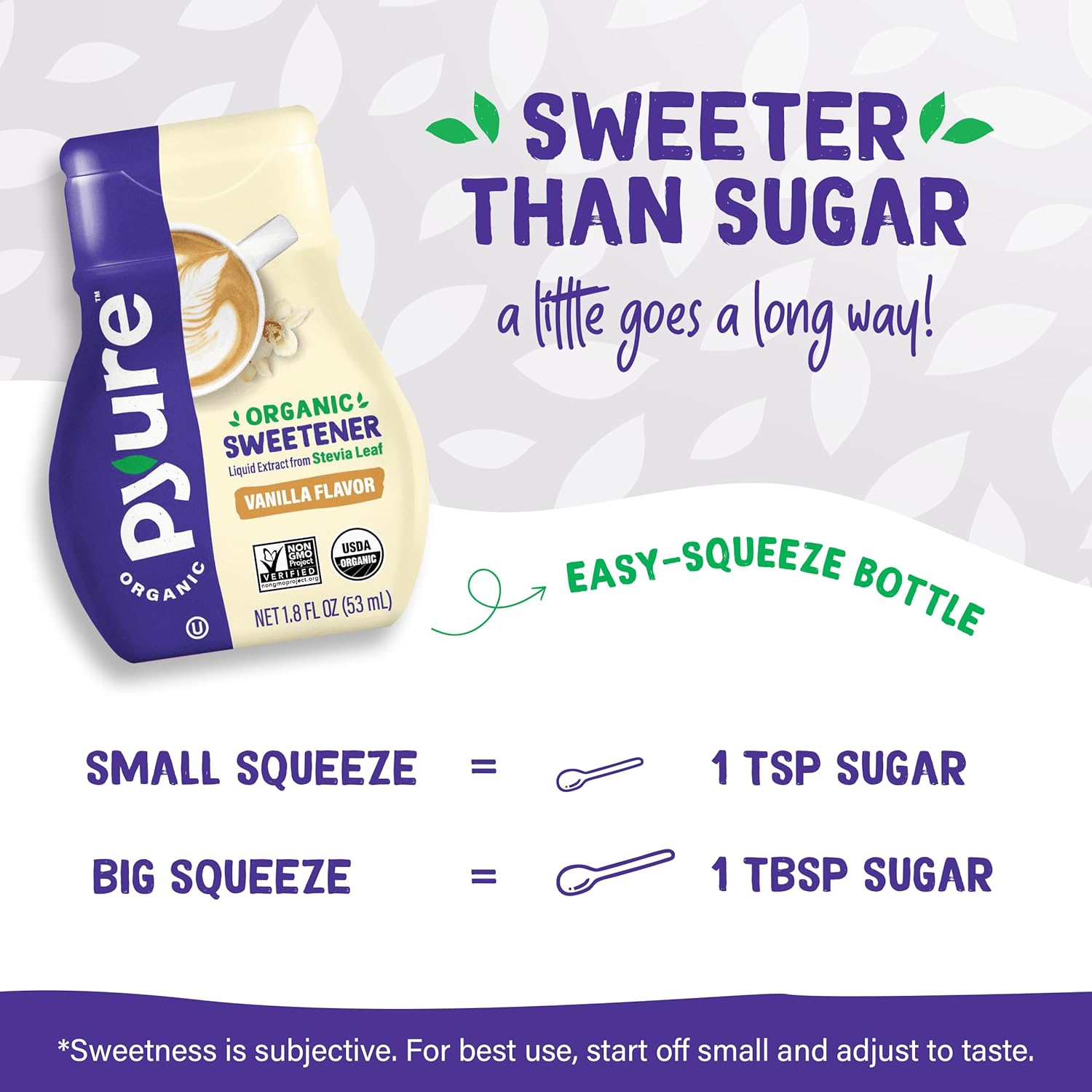 1.8 fl oz squeezable dropper-style bottle for controlled dispensing