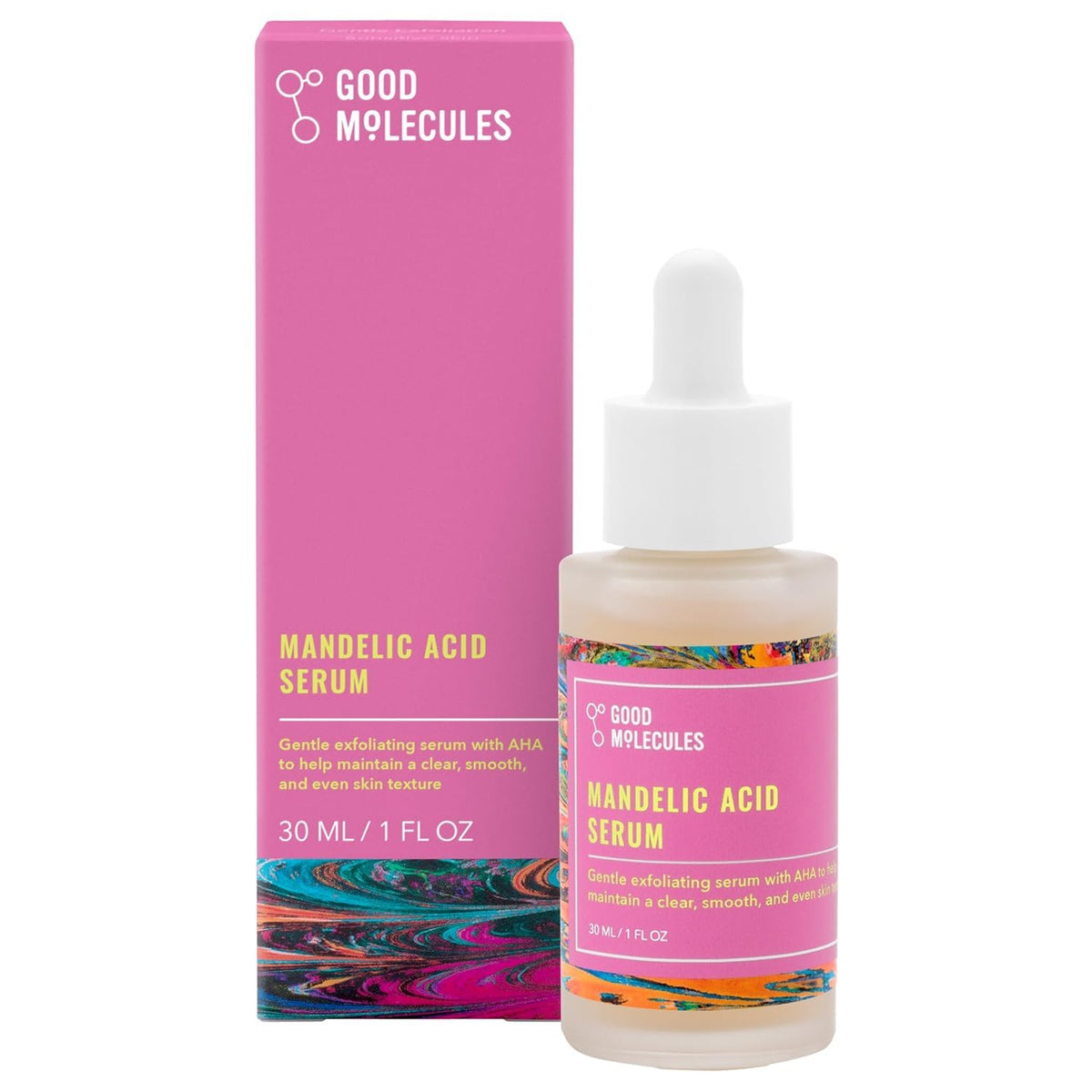 10% mandelic acid (gentle aha) for surface exfoliation and cell turnover
