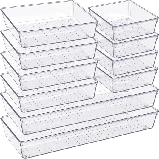 10-pack set with three sizes: 2x (15"x6"x2"), 4x (9"x6"x2"), and 4x (6"x6"x2")