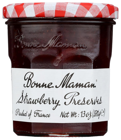 100% all-natural strawberry preserves with strawberries as the primary ingredient