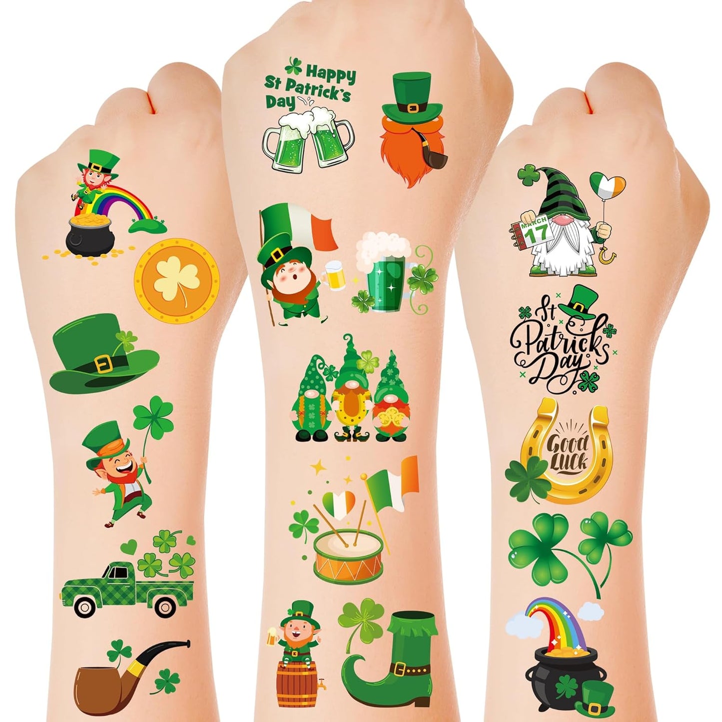100 individually pre-cut tattoo patterns across 4 sheets of 5.9 x 5.9 inches