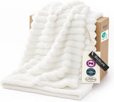 Bedsure GentleSoft Neutral Throw Blanket – Year-Round Bed Layer for Master Suite, Soft Fleece Home Decor Piece