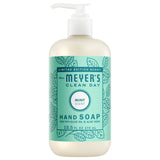 Mrs. Meyer's Clean Day Hand Soap, Mint Scent, 12.5 fl oz – Less-Is-More Botanical Hand Care for Neutral-Toned Bath Spaces