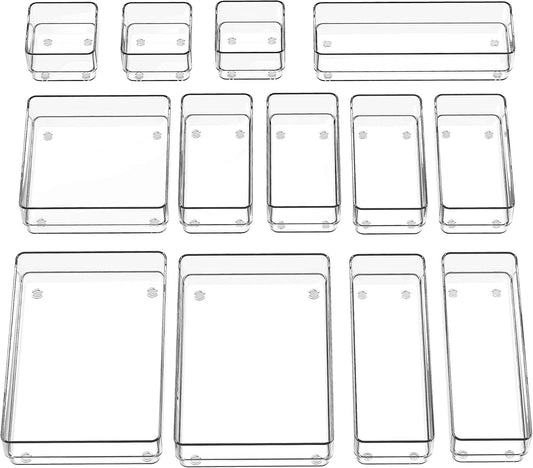 13-piece set with 5 distinct dimensions (8.9x5.9, 8.9x3.0, 5.9x5.9, 5.9x3.0, 3.0x3.0 inches)