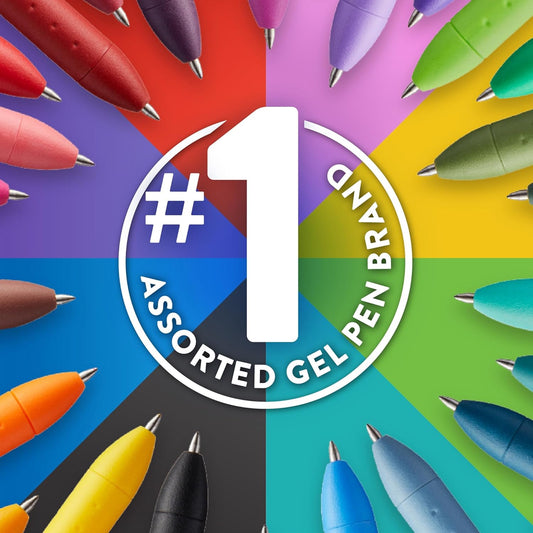 14 assorted ink colors including pink pop, luscious green, and wild berry