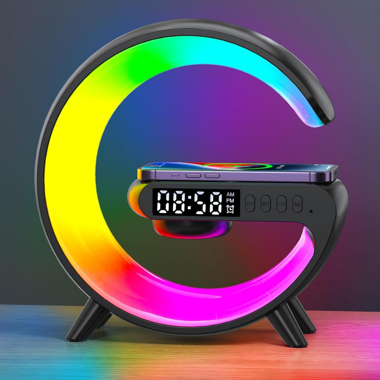 15w qi wireless charging induction pad on the base