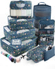 08 Navy Flower - 8 Set