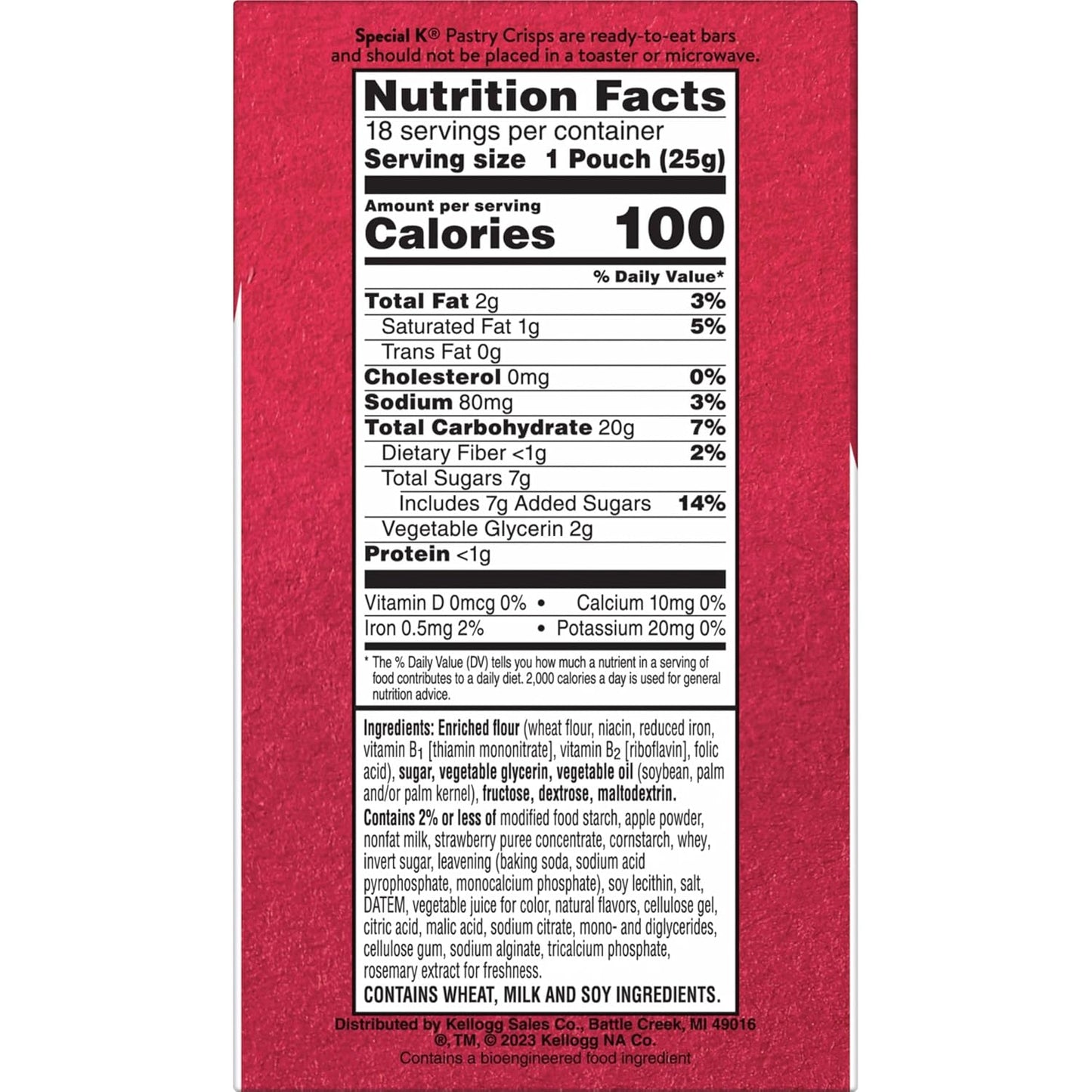 2-crisp pouches with 18 total pouches (36 crisps) for grab-and-go convenience