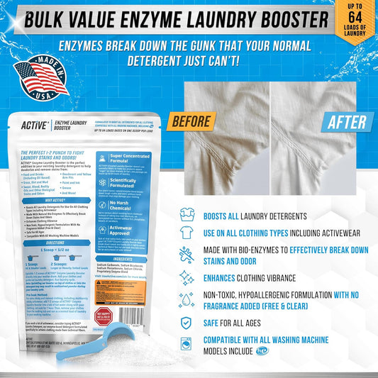2 lb / 32-oz concentrated powder yielding 64 loads of treatment
