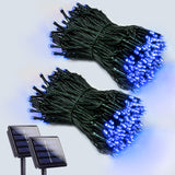 Lumimuse Solar Yard Lights Housewarming Present – 2 Pack 200 LED Patriotic and Multicolor Options for Gardeners, Retirees and Outdoor Hosts